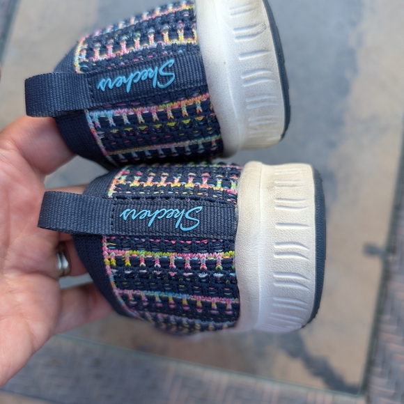 Skechers size 9.5 Be-Cool Sherbet Skies, multi navy slip on casual - Picture 7 of 11